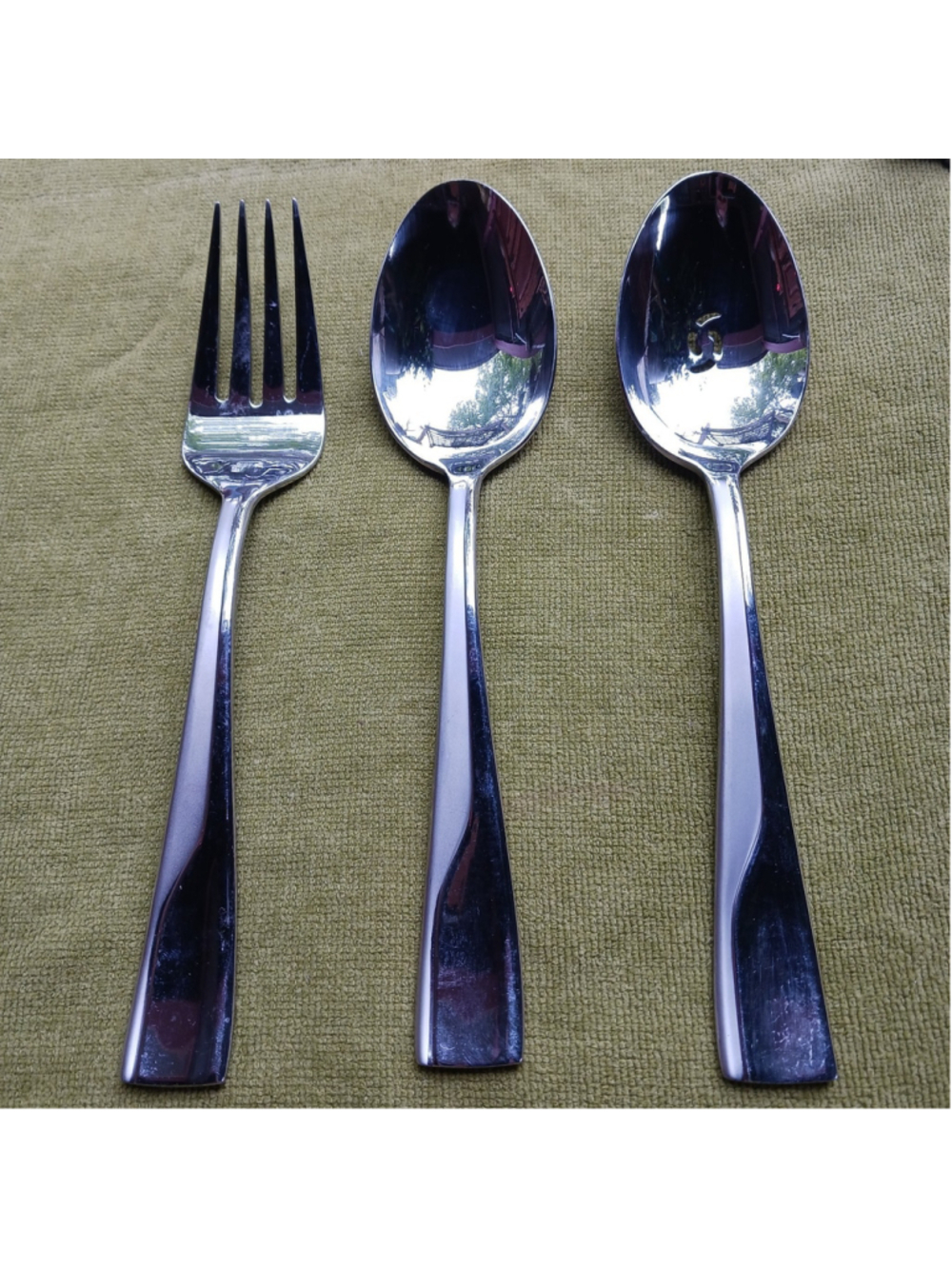 Oneida Splice Set of 3 Serving Utensils Quality Stainless Replacement 9"